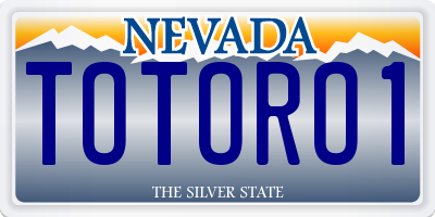 NV license plate TOTORO1