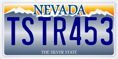 NV license plate TSTR453