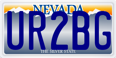 NV license plate UR2BG