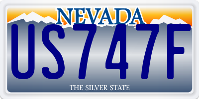 NV license plate US747F