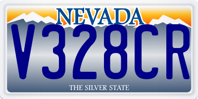 NV license plate V328CR