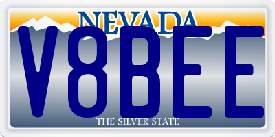 NV license plate V8BEE