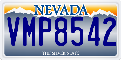 NV license plate VMP8542