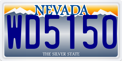 NV license plate WD5150