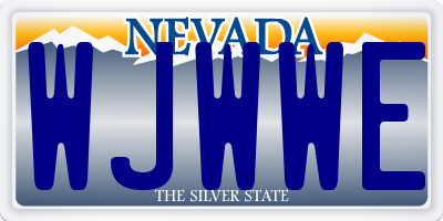 NV license plate WJWWE