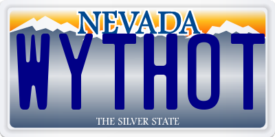 NV license plate WYTHOT