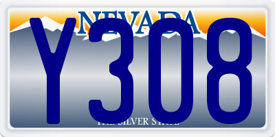 NV license plate Y308