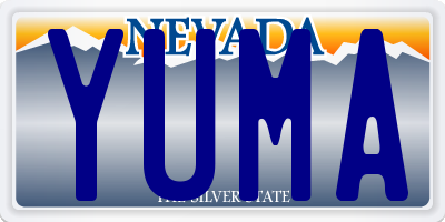 NV license plate YUMA