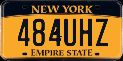 NY license plate 484UHZ