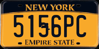 NY license plate 5156PC