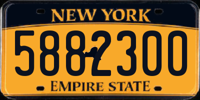 NY license plate 5882300