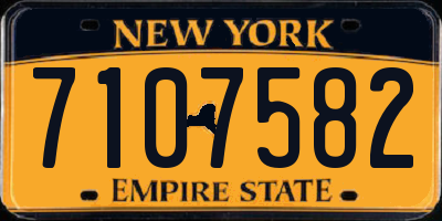 NY license plate 7107582