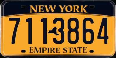 NY license plate 7113864