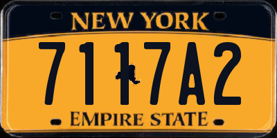 NY license plate 7117A2