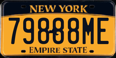 NY license plate 79888ME