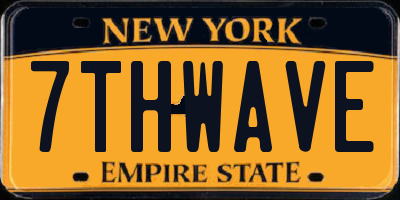 NY license plate 7THWAVE