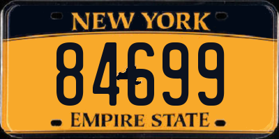 NY license plate 84699