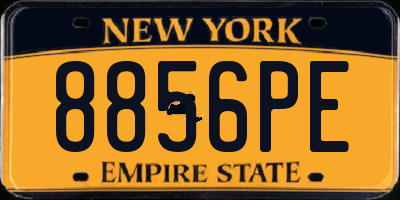 NY license plate 8856PE