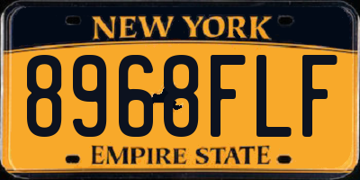 NY license plate 8968FLF