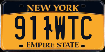 NY license plate 911WTC