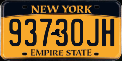 NY license plate 93730JH