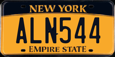 NY license plate ALN544