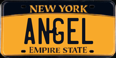 NY license plate ANGEL