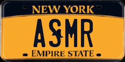 NY license plate ASMR