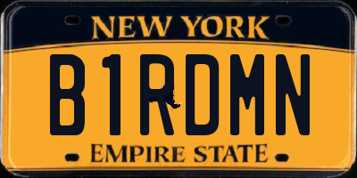 NY license plate B1RDMN