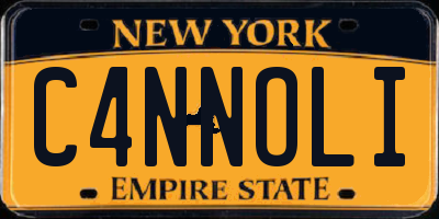 NY license plate C4NNOLI