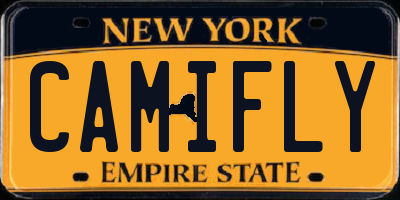 NY license plate CAMIFLY