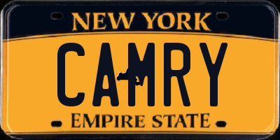 NY license plate CAMRY