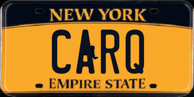 NY license plate CARQ