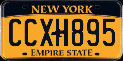 NY license plate CCXH895