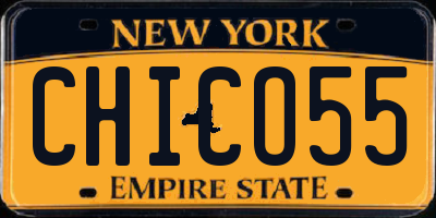 NY license plate CHICO55