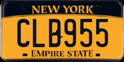 NY license plate CLD955