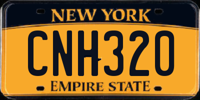 NY license plate CNH320