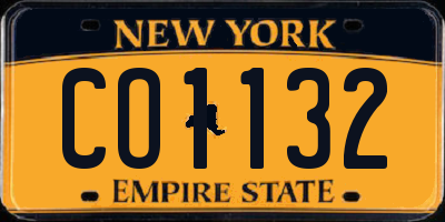 NY license plate CO1132