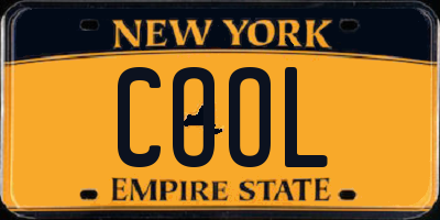 NY license plate COOL