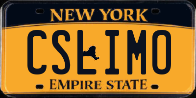 NY license plate CSLIMO