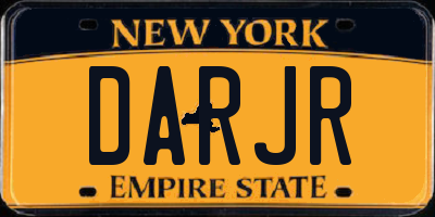 NY license plate DARJR