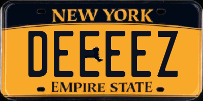 NY license plate DEEEEZ