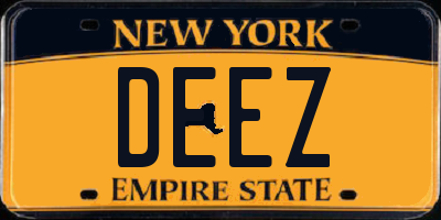 NY license plate DEEZ