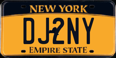 NY license plate DJ2NY