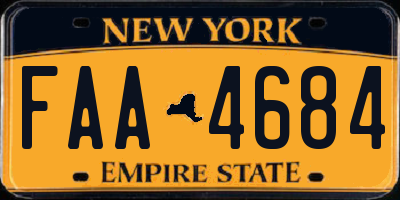 NY license plate FAA4684