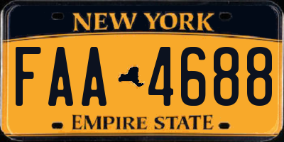 NY license plate FAA4688