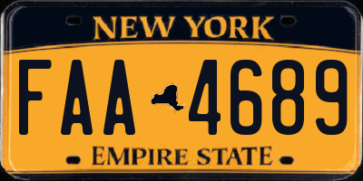 NY license plate FAA4689