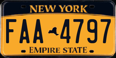 NY license plate FAA4797