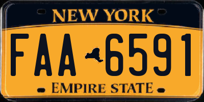 NY license plate FAA6591