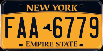 NY license plate FAA6779